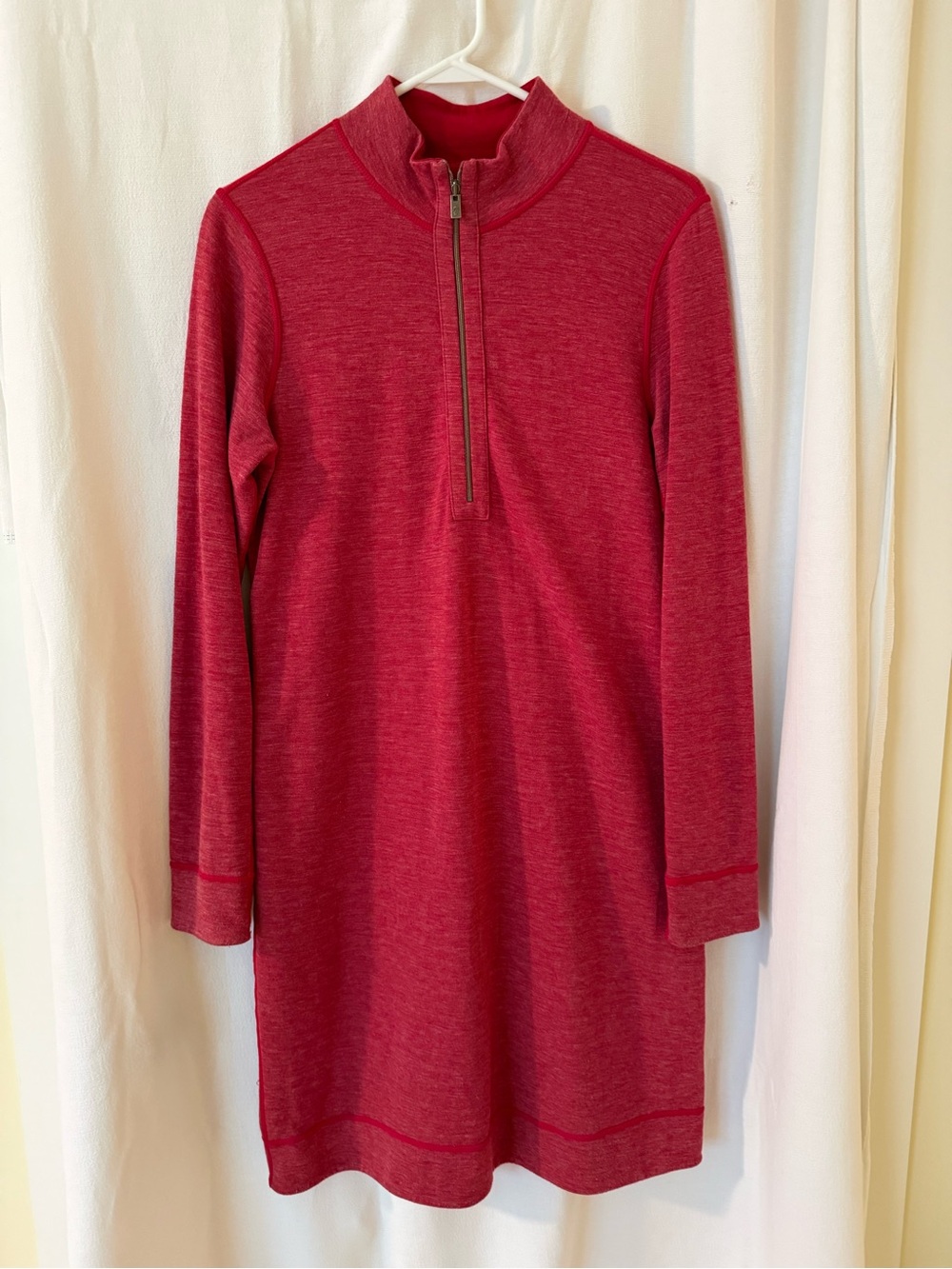 Tommy Bahama Half-Zip Reversible Red Knit Dress